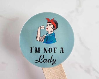 Retro Feminist Sticker: Empowering Women's Rights Vinyl Decal