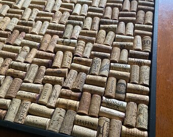 RESERVED for Myles - large custom cork board w/ 100% salvaged & upcycled materials