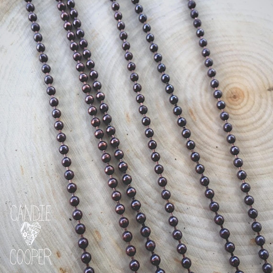 Copper Ball Chain Necklace DIY JEWELRY Etsy