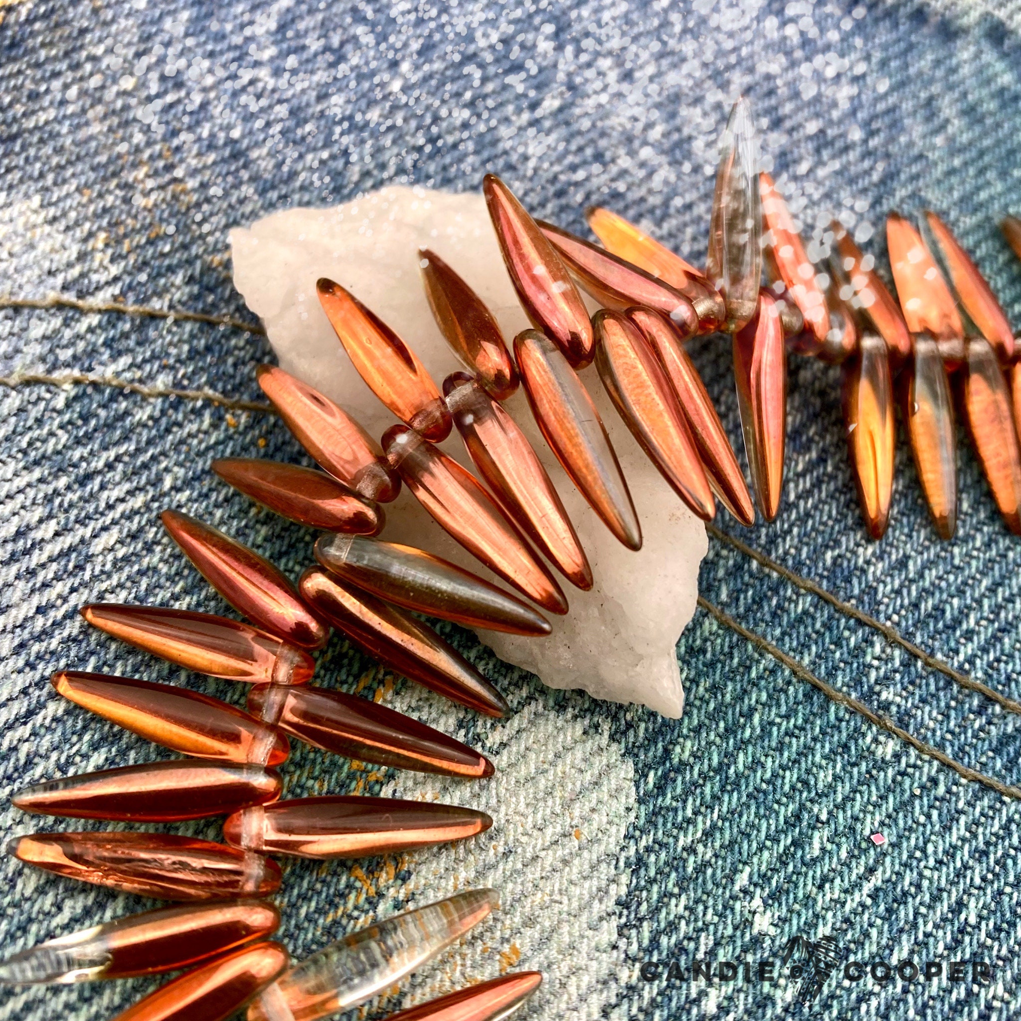 Touch of Copper Thorn Beads - DIY Jewelry