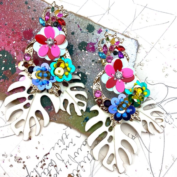 Tropical Fantasy Earrings - DIY Jewelry