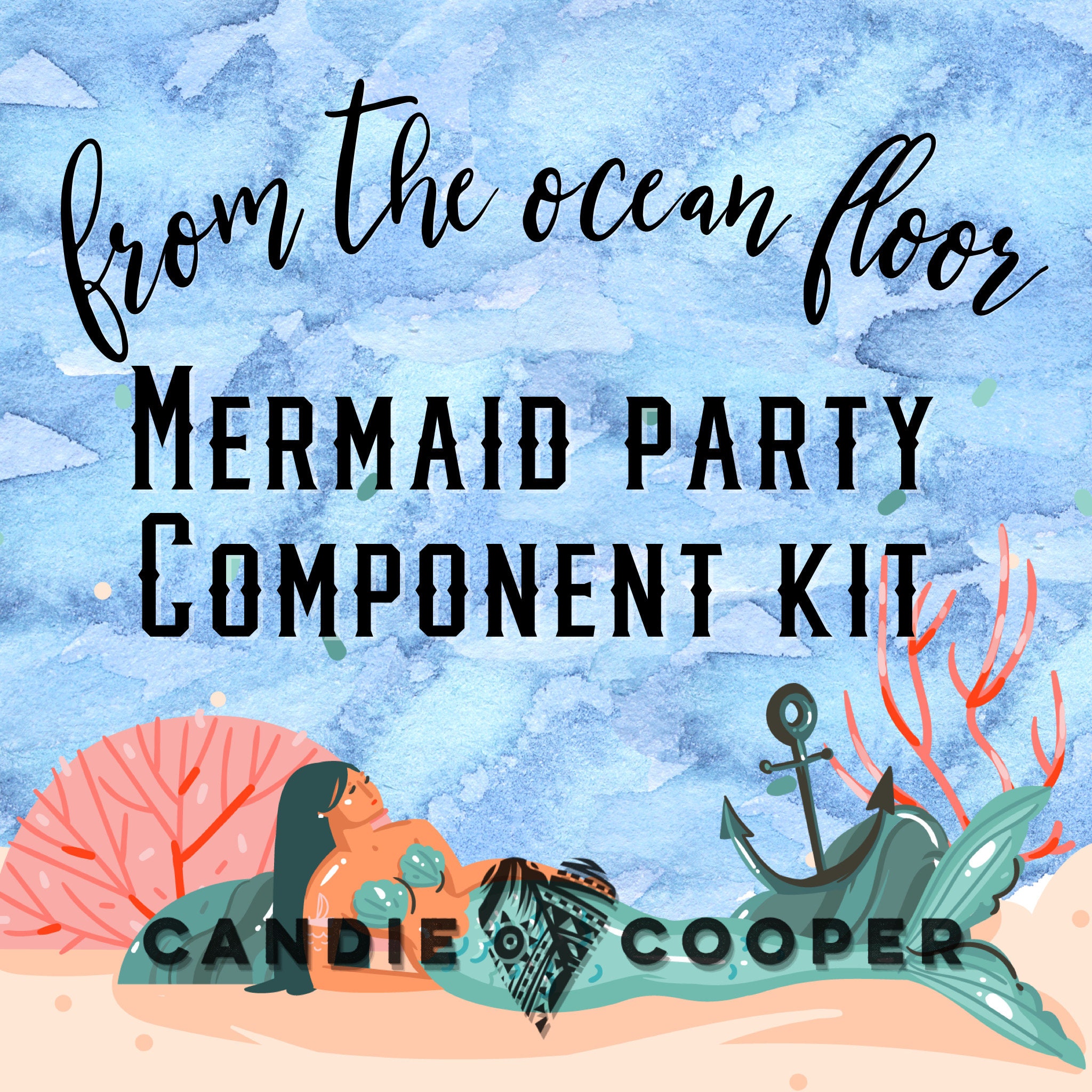 From the Ocean Floor Mermaid Party Component Kit - DIY Jewelry