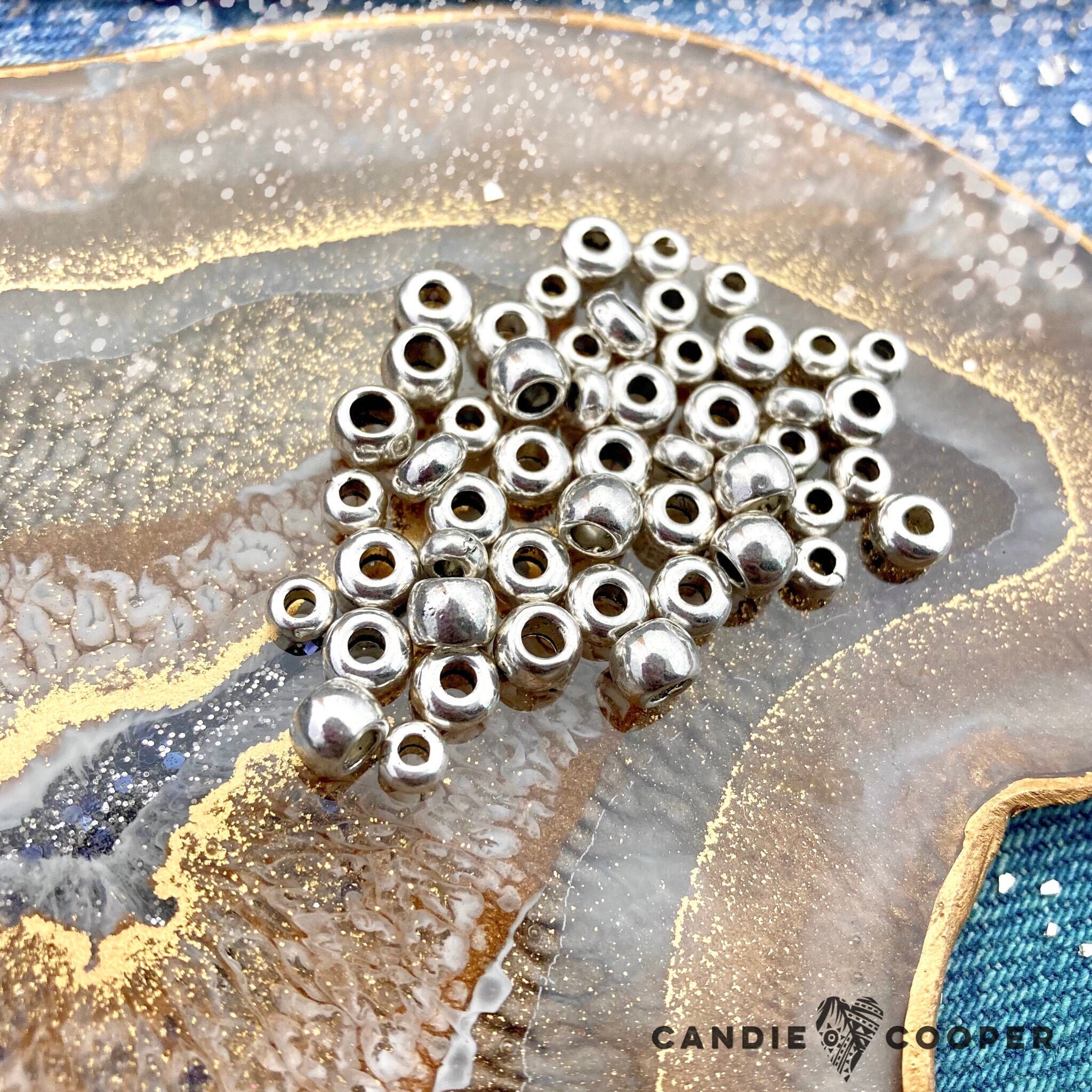 Large Hole Bead Mix for Leather - DIY JEWELRY