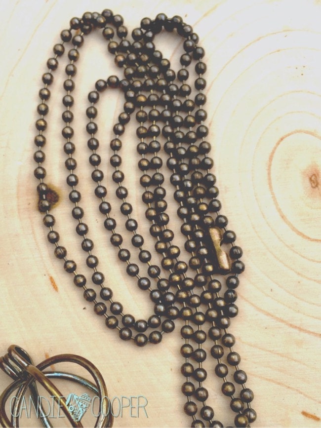 Brass ball chain necklace DIY JEWELRY Etsy