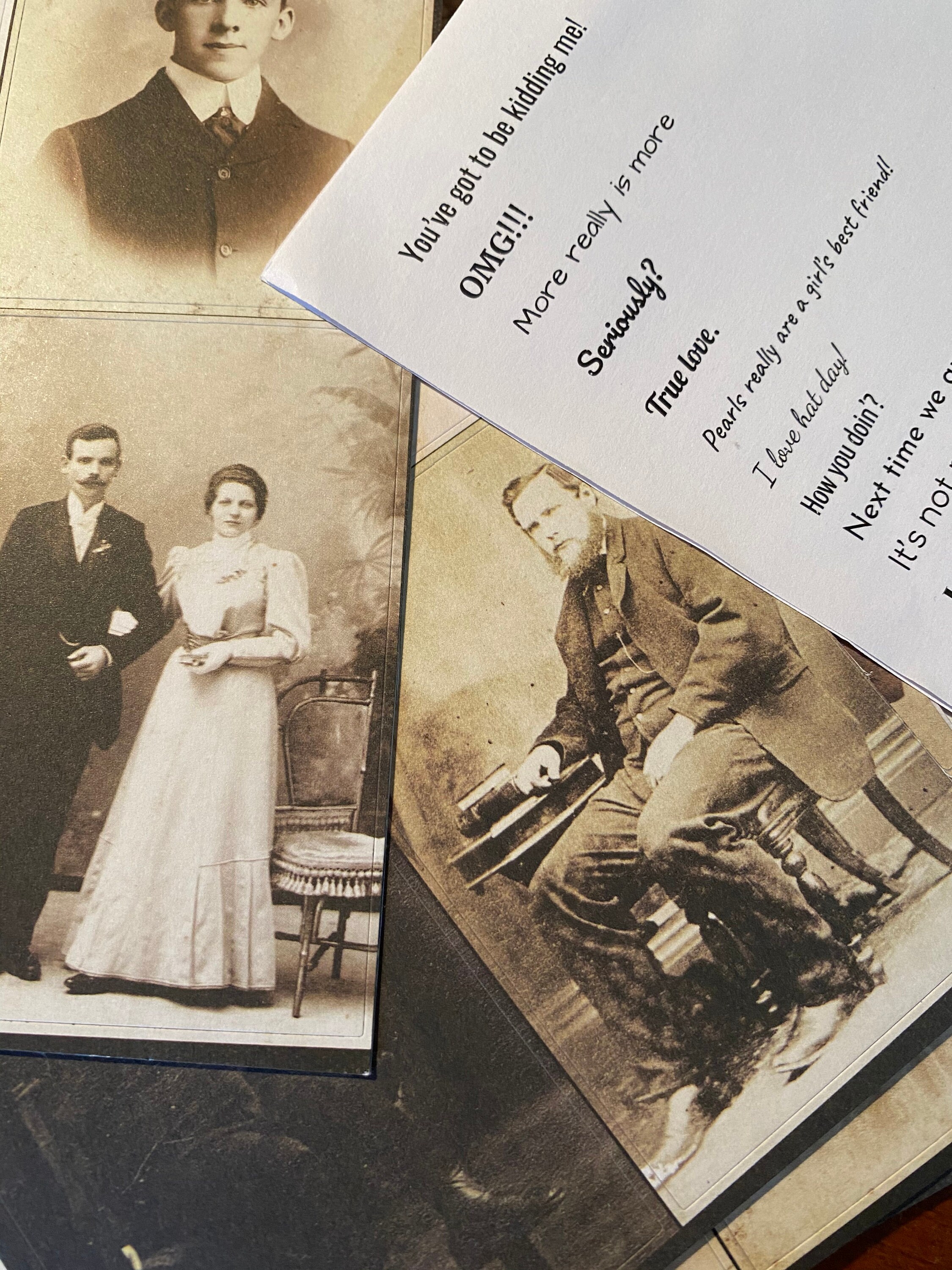 Vintage Photo Booth Stickers - DIY Jewelry