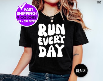 Maglietta da corsa per corridore Regalo per amante della corsa Regalo per amico della maratona Maglietta da allenamento Maglietta da corsa divertente per donna Maglietta fitness Amico della palestra