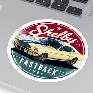 Ford Shelby Mustang GT350 FASTBACK 1965 Classic Muscle Vintage Retro Car STICKER