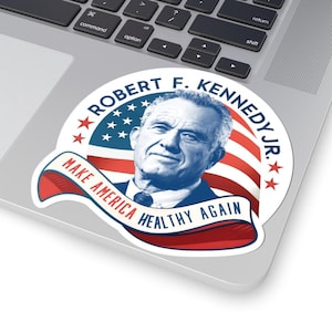 RFK Jr. Political Sticker: Durable Vinyl Decal for Laptops, Journals