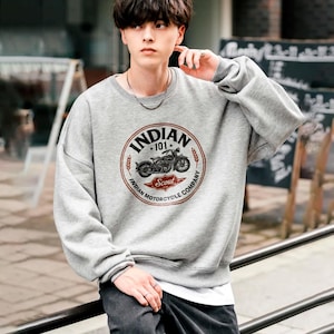 Indian Scout 101 Sweatshirt: Vintage Motorcycle Crewneck