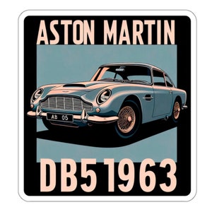AUTOCOLLANT Aston Martin DB5 1963 Muscle Car rétro vintage classique