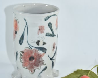Save the Bees Toothbrush Holder. Tumbler. Tea Cup. Pencil Holder.