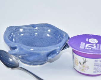 Purple Trinket Bowl - Small Snack Dish - Handmade Pottery