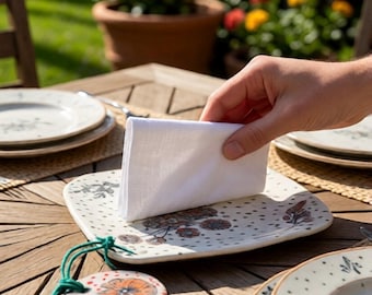 Ceramic Napkin Holder | Patio Picnic Table Dining