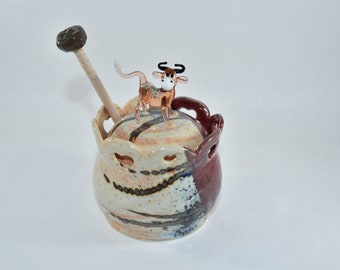 Sugar Bowl. Honey Pot, Pet Treat Jar, Tea Storage