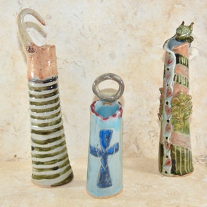 Unusual Handmade Pottery Vase. Essential Oil Holder, Diffuser. image 10