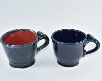 12 Ounce Pottery Ceramic Mugs. Handmade PotteryTea Mug. Clay Coffee Cup.