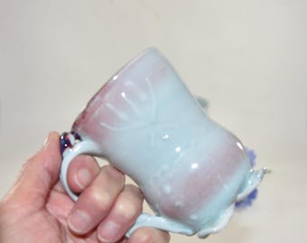 Artisanal Studio Pottery Mug 9oz for morning coffee | Handcrafted Ceramic Coffee and Tea Cups