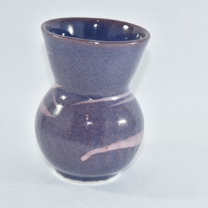 Purple and pink Handmade ceramic vase, 9th anniversary gift, Oregon made pottery image 3