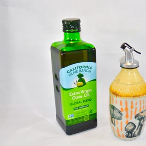 Italian Oil Cruet Bottle with Spout.