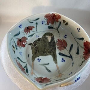 Ceramic Baking Dish with Crow or Blackbird