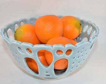 Kitchen Table Centerpiece. Fruit Bowl. Ceramics and Pottery Anniversary Gift