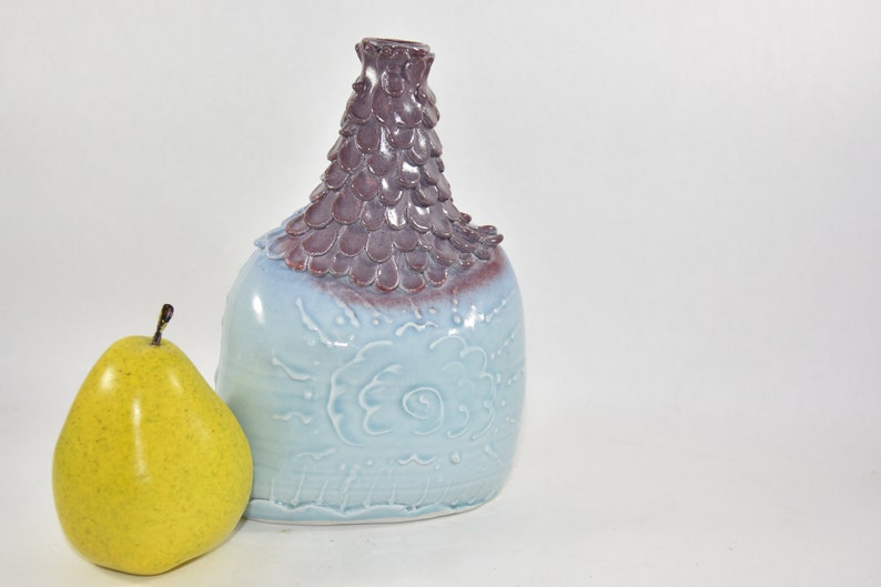 Unusual Handmade Pottery Vase. Essential Oil Holder, Diffuser. image 3