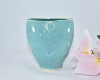 Bud Vase in Robin's Egg Blue. Toothbrush Holder. Pencil Holder.