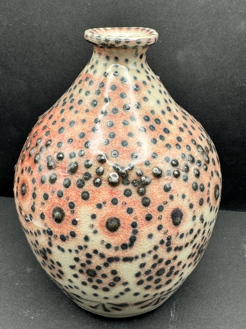 Handmade Pottery Vase with Textured Design image 5