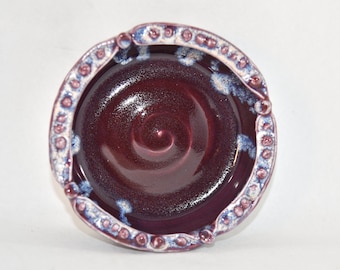Purple Handmade Pottery Bowl