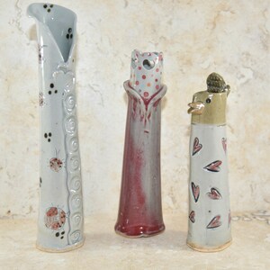 Whimsical Bud Vase in Plum Glaze image 7