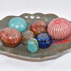 Centerpiece Platter - Handmade Ceramic Gift in Earthtone Colors.  Versatile Charcuterie, Serving, and Dessert Dish