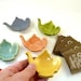 Teabag holder, Trinket Dishes, Ring Dish, tea lover gift, teapot jewelry. spoon rest 