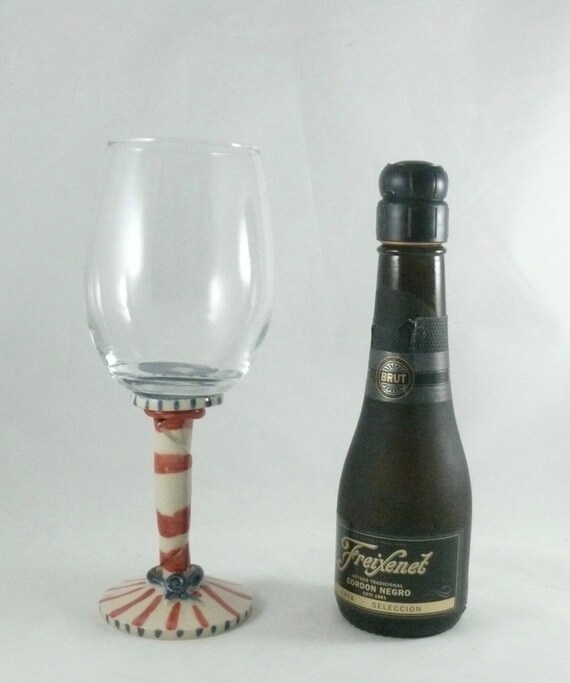 Wine Glasses Pottery Wine Glass on Ceramic Stem Water Goblet Etsy