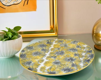 Salvamanteles de porcelana con diseño de girasoles: protector para encimeras de cocina.
