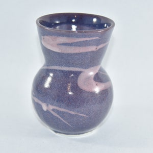 Purple and pink Handmade ceramic vase, 9th anniversary gift, Oregon made pottery image 2