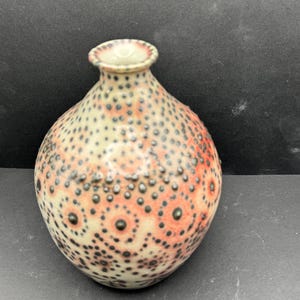 Handmade Pottery Vase with Textured Design image 2