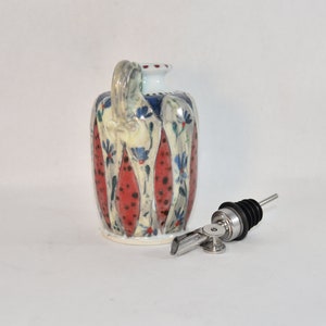 Olive Oil Decanter Ceramic Cruet Oil Dispenser with Pour Spout image 3