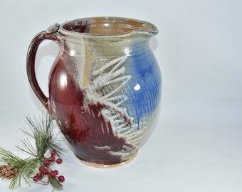 Shino Pitcher holds 90 Ounces! Extra Large Jug for Water, Margaritas, Tea