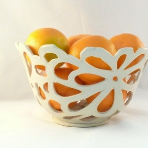 Red Fruit Bowl. Modern Kitchen Decor. image 10