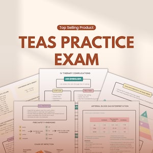Pode incluir: Materiais de estudo para o exame TEAS, incluindo guias sobre terapia IV, interpretação de gases sanguíneos arteriais e segurança contra incêndios. Os documentos apresentam diagramas e texto para estudantes de enfermagem.