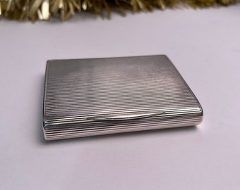Cigarette Case Silver Gilt - Art Deco 1930's - Marked 935 - Superb Condition - Use as Business Card Holder or Small Photo Frame?
