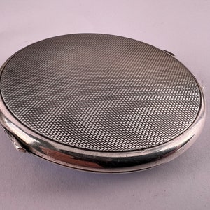 RAF Powder Compact Silver And Guilloche Enamel Hallmarked For Turner & Simpson 1939 image 4