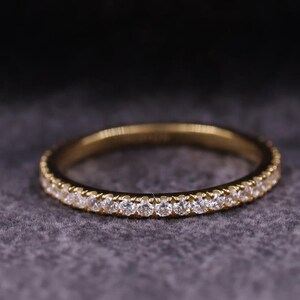 Lab Grown Diamond Eternity Band, Diamond Eternity Ring, Full Eternity Matching Band, Stackable Band, Anniversary Ring for Her, Gift for Wife