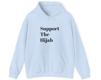 Adopter le hijab dans le monde sombre d'aujourd'hui Sweat-shirt à capuche unisexe Heavy Blend™