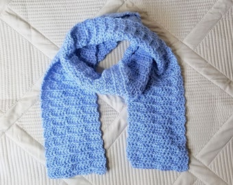 Ribbed Scarf Crochet Pattern, PDF Download, Winter Accessories