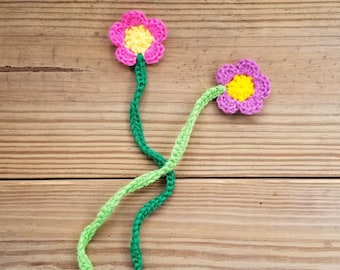 Flower Bookmark Crochet Pattern, PDF Download