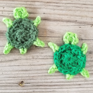 Turtle Applique Crochet Pattern, PDF Download, DIY Pattern