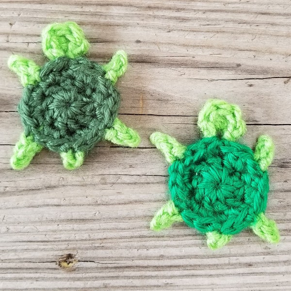 Turtle Applique Crochet Pattern, PDF Download, DIY Pattern