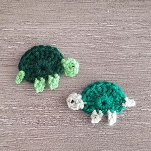 Side View Turtle Applique Crochet Pattern, PDF Download, DIY Pattern