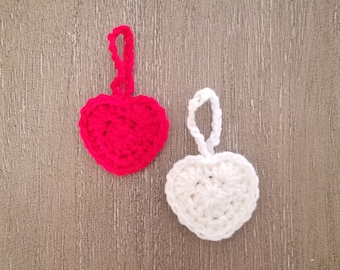 Heart Ornament Crochet Pattern, PDF Download, Holiday Decoration